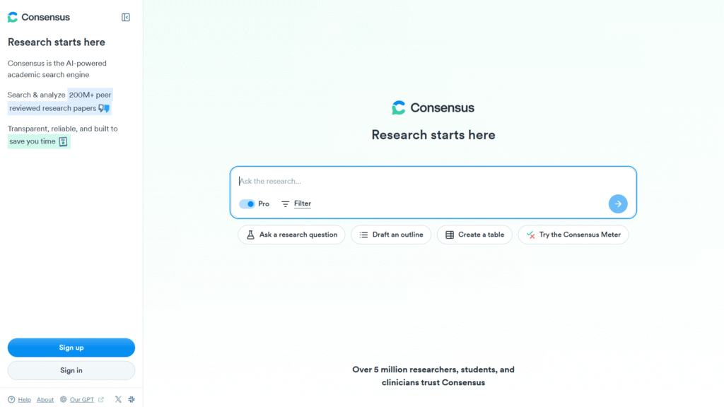 Consensus.app Academic Research