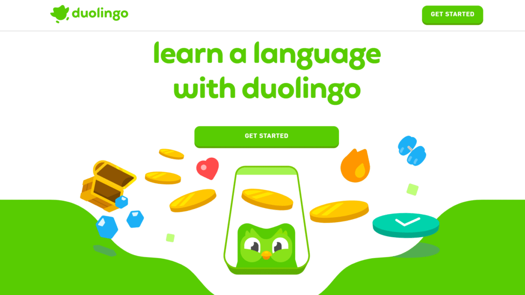 Duolingo Home page