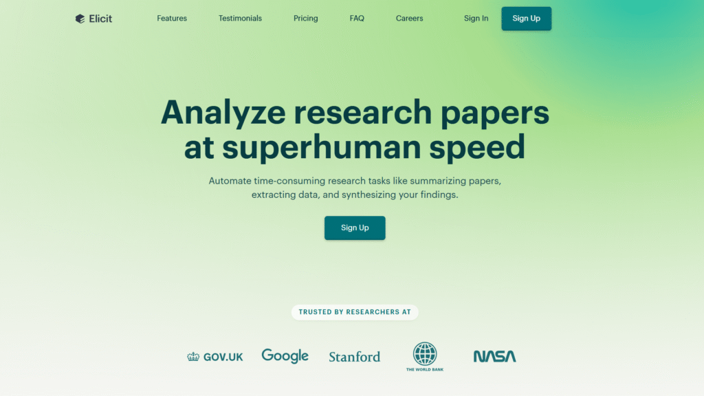 Elicit.org Academic Research