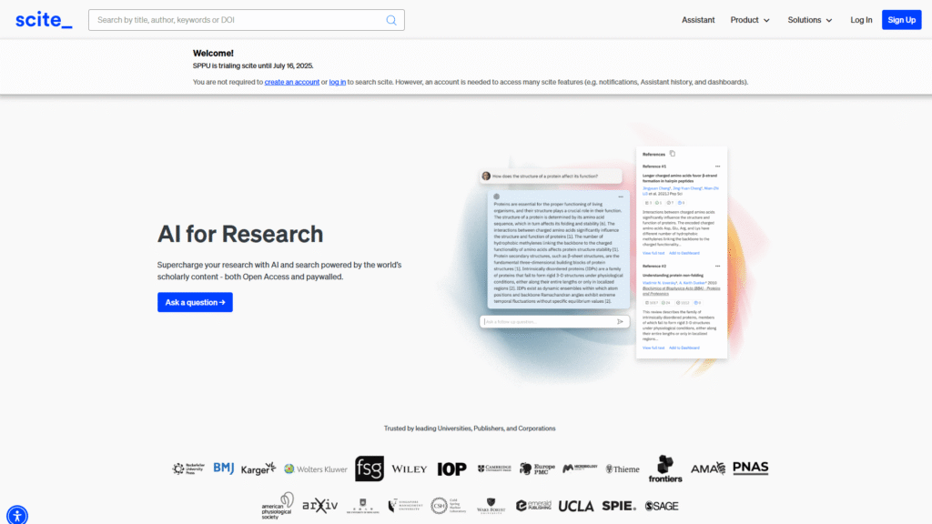 Scite.ai Academic Research