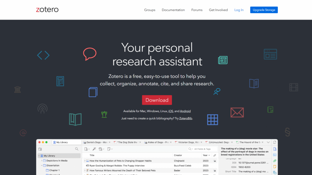 Zotero - Home Page June 2025