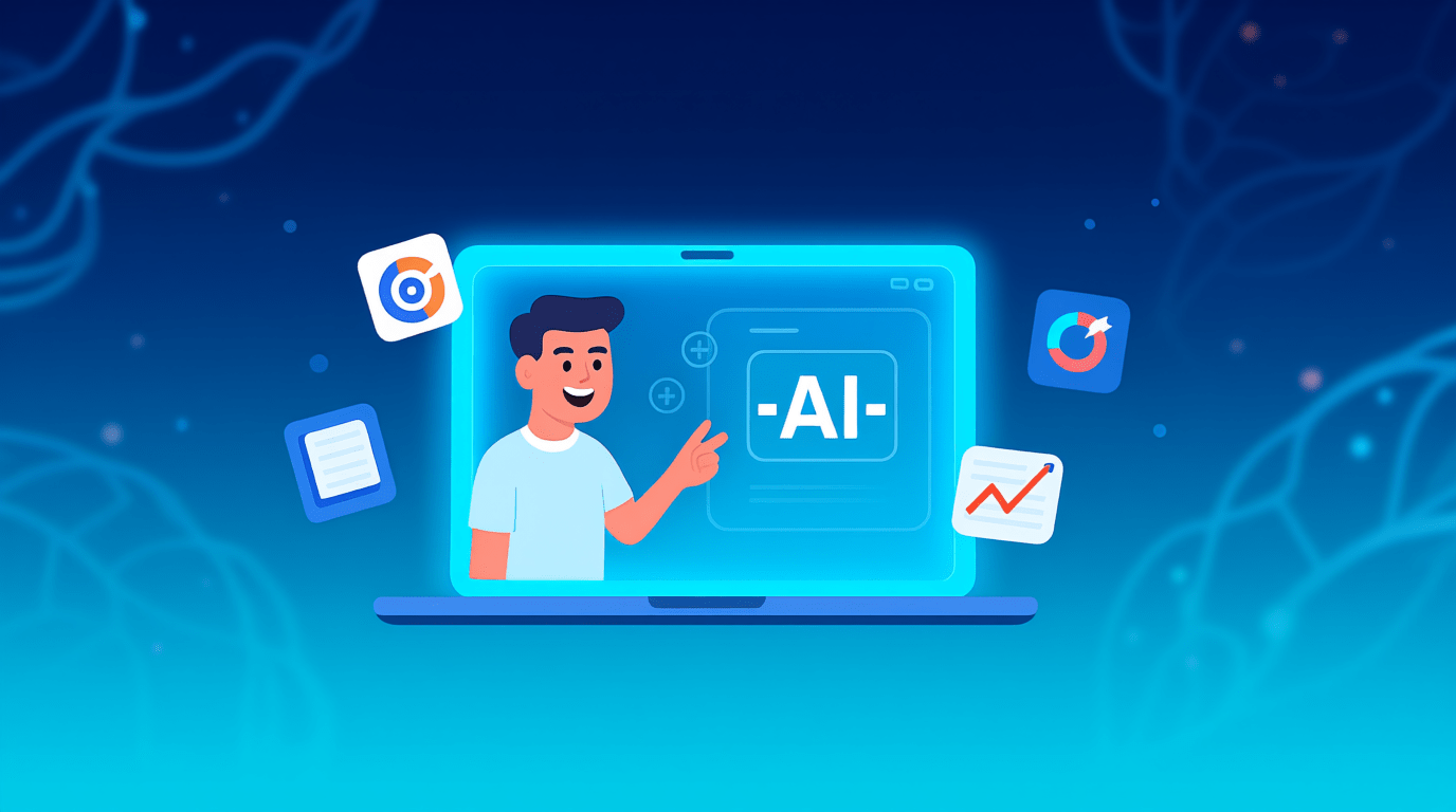 Student preparing for exams using artificial intelligence tools on a digital screen, representing smarter study methods in 2026