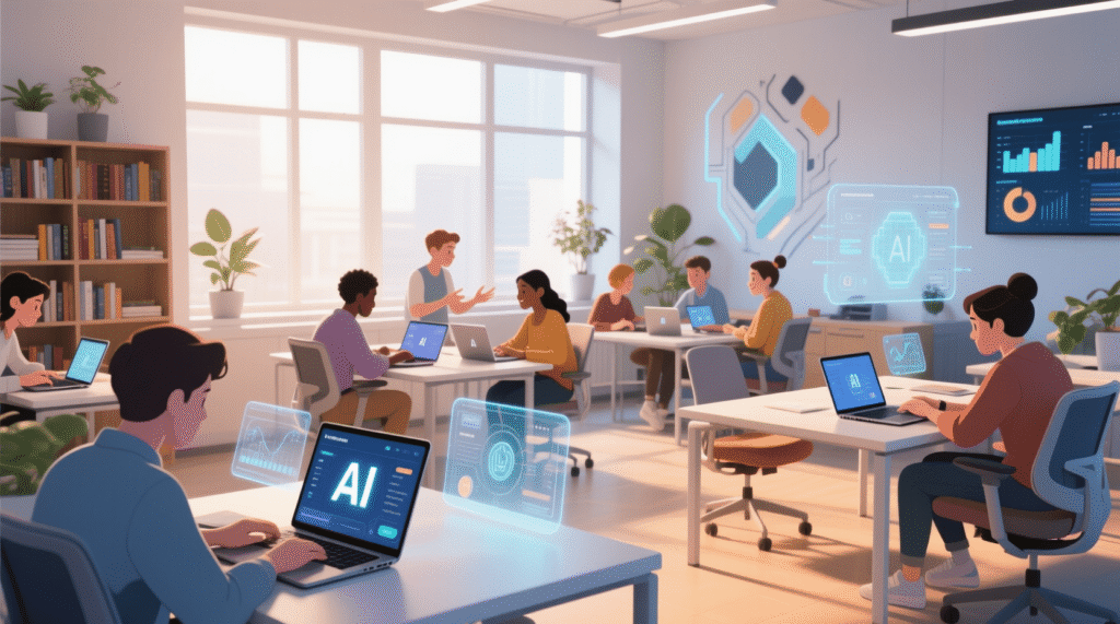 Students Study Using AI Tools