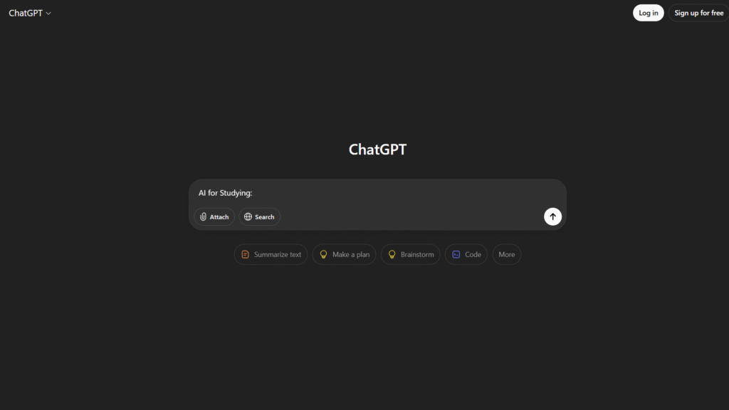 AI for Studying in 2025 - ChatGPT