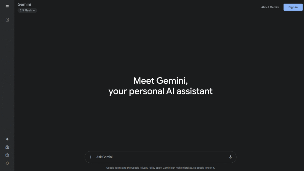 Gemini AI Assistant Home