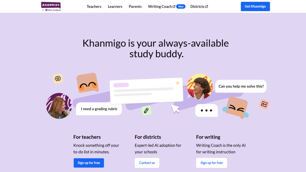 Khanmigo Homepage