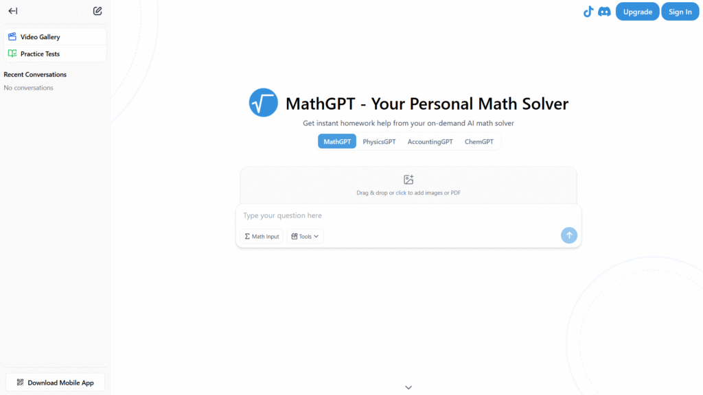 MathGPT Chatbots for Students