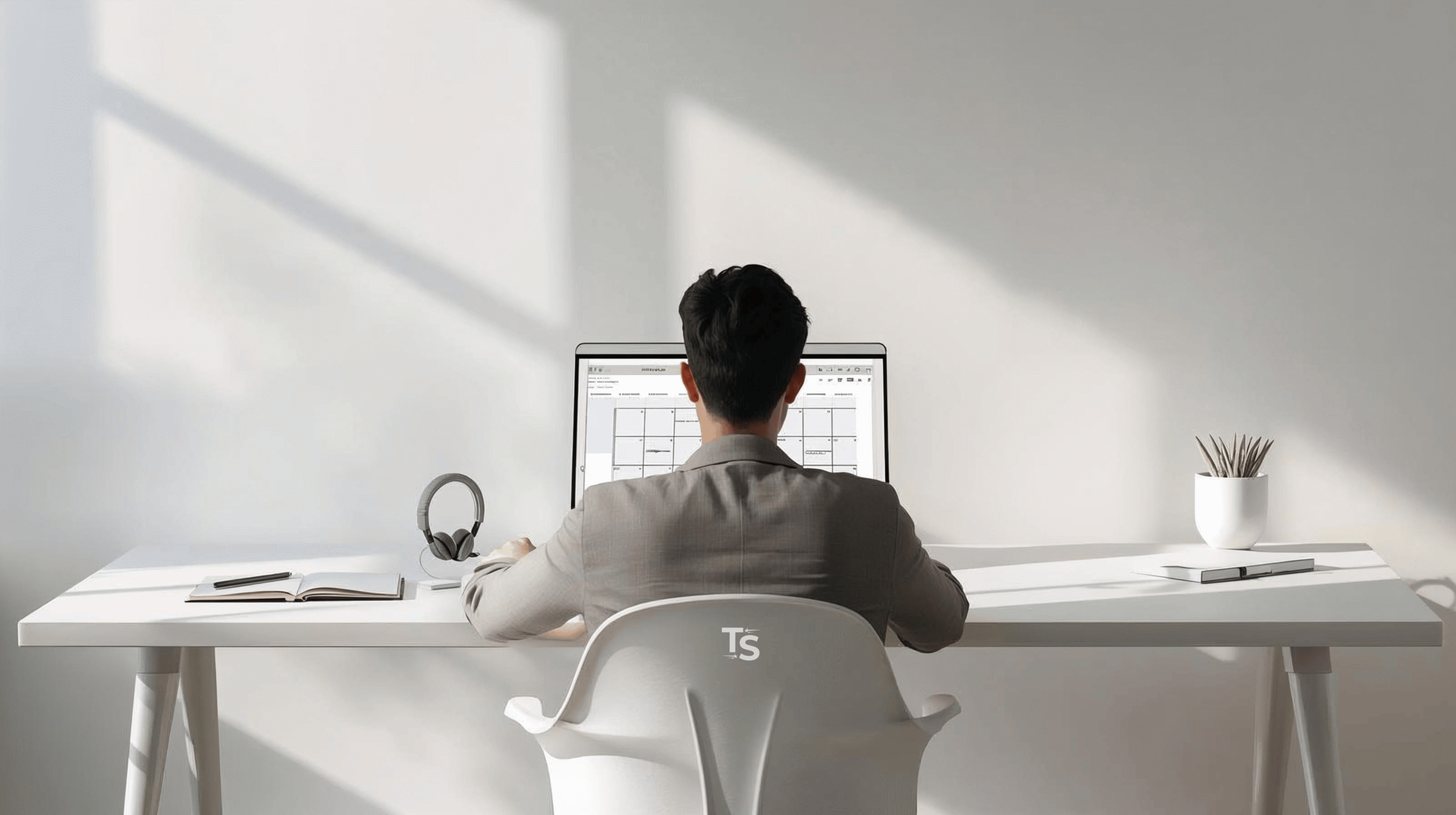 AI for time management showing smart scheduling and focused work