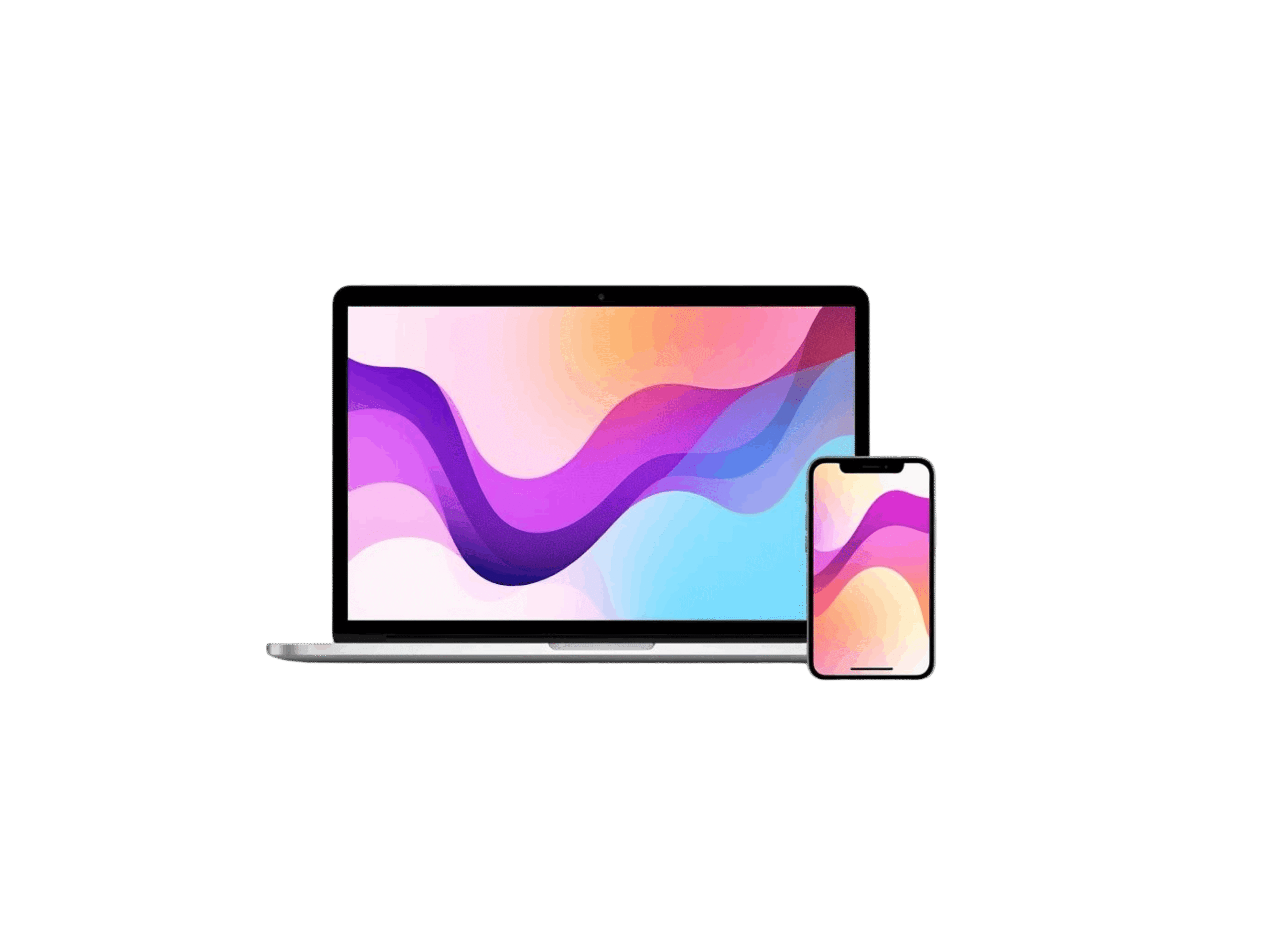 Laptop and smartphone displaying a modern AI tools interface