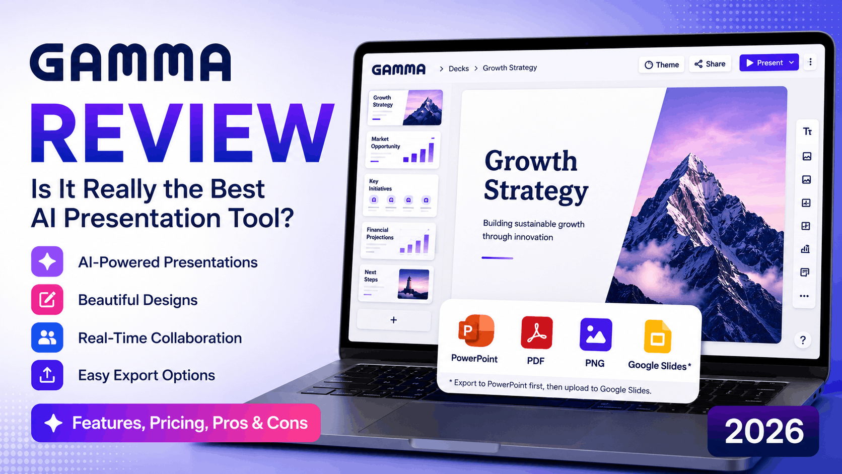 Gamma AI Presentation Tool Review